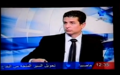 مقابلة تلفزيونية مع رئيس نقابة مستوردي السيارات المستعملة في لبنان, السيّد إيلي قزي على شاشة تلفزيون لبنان.