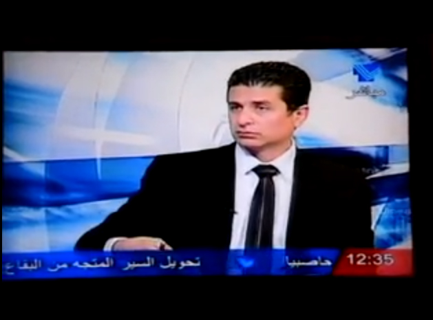 مقابلة تلفزيونية مع رئيس نقابة مستوردي السيارات المستعملة في لبنان, السيّد إيلي قزي على شاشة تلفزيون لبنان.