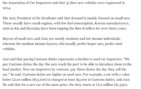 Used cars sales cede to new ones.