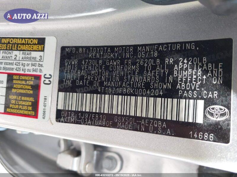 Toyota Avalon  '2019